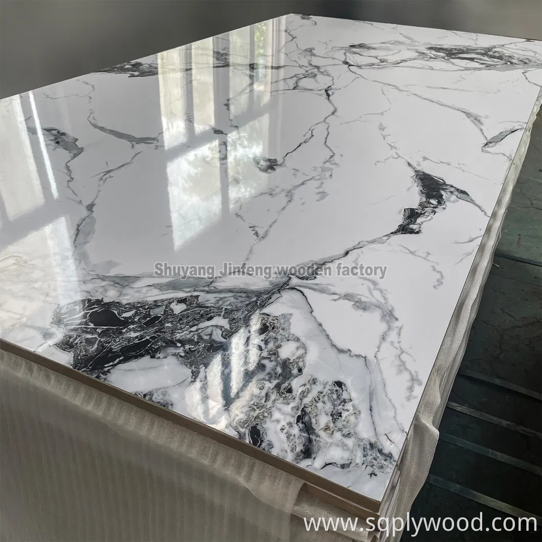 Marble Color UV Sheet High Gloss Pet Coated Melamine MDF